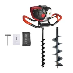 Heavy Duty 35-cc 4-Stroke with 4 inch and 8 inch Auger Bit For Earth Auger/ Post Hole Digger Machine