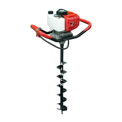 Heavy Duty 52 cc 2 Stroke Earth Auger/ Post Hole Digger / Drill Machine With 4 Inch Bit