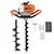 Heavy Duty 52 cc 2 Stroke Earth Auger / Post Hole Digger / Earth Drill Machine With 4 & 8 Inch Bit