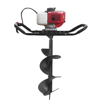 Heavy Duty 2 Stroke 82 CC For Earth Auger/ Post Hole Digger Machine With 16 Inch Auger Bit For Heavy Use