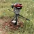 Heavy Duty 4 Stroke 196 cc For Earth Auger/ Post Hole Digger Machine with 6 & 12 inch Double Spiral Bit and 70 cm Bit Extension