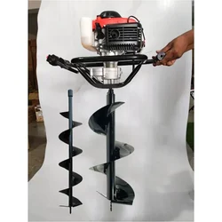 Heavy Duty 4-stroke, 82 CC For Earth Auger/ Post Hole Digger Machine with 6 & 12 inch Auger Bit