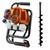 NCH H520, 52cc 2-Stroke Petrol Engine Earth Auger Machine With 4 Inch Drill Bit
