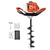 Gramstrong 2 Stroke 63 cc Earth Auger with 8 inch (203.2 mm) Drill Bit | Post Hole Digger Machine