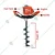 Gramstrong 2 Stroke 63 cc Earth Auger with 8 inch (203.2 mm) Drill Bit | Post Hole Digger Machine