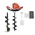 Gramstrong 2 Stroke 63 cc Earth Auger with 6 inch & 8 inch Auger Bits | Post Hole Digger Machine