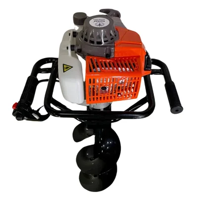Natraj 2 Stroke 63 CC Petrol Engine Earth Auger Machine With 6 Inch Heavy-Duty Drill Bit, AS-630D