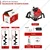 Balwaan BE-63, 63cc 2-Stroke Earth Auger Machine with 6 & 12 Inch Drill Bit | Hole Digger 