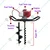 Heavy Duty 2 Stroke 82 CC For Earth Auger/ Post Hole Digger Machine With 4 & 10 Inch Auger Bit For Heavy Use