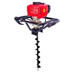 Latson EA 52, 2 Stroke 52cc Earth Auger with 2.5 inch (6.35 cm) Drill Bit | Soil Drilling Machine with 1 Year Warranty