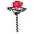 Latson EA 52, 2 Stroke 52cc Earth Auger / Post Hole Digger with 3 inch (7.62 cm) Drill Bit with 1 Year Warranty