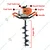 Heavy Duty 2 Stroke 52 cc Earth Auger with 8 inch Auger Bit | Post Hole Digger Machine