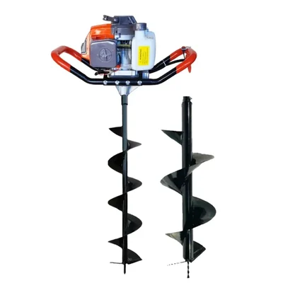 SPEAR  63 cc 2 Stroke Earth Auger / Post Hole Digger Machine With 6 & 12 Inch Bit