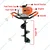 Heavy Duty 52 cc 2 Stroke Earth Auger / Post Hole Digger / Earth Drill Machine With 12 Inch Bit
