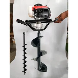 Heavy Duty 4-stroke, 82 CC For Earth Auger/ Post Hole Digger Machine with 4 & 12 inch Auger Bit