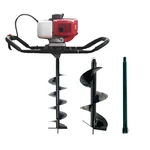 Heavy Duty 2 Stroke 82 CC For Earth Auger/ Post Hole Digger Machine with 8, 12 inch Bit & 70 cm Bit Extention