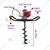 Heavy Duty 2 Stroke 82 CC For Earth Auger/ Post Hole Digger Machine with 8, 12 inch Bit & 70 cm Bit Extention
