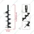 Heavy Duty 2 Stroke 82 CC For Earth Auger/ Post Hole Digger Machine with 8, 12 inch Bit & 70 cm Bit Extention