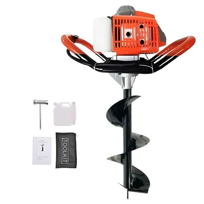 Gramstrong 2 Stroke 63 cc Earth Auger with 12 inch (304.8 mm) Drill Bit | Post Hole Digger Machine