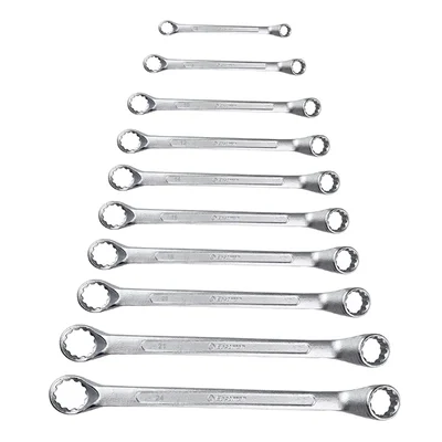 Eastman 10 Pcs Bi-Hexagonal Double Sided Box End Ring Spanners Set (KIT-07-100SD)