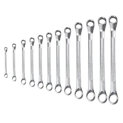 Eastman 12 Pcs Bi-Hexagonal Double Sided Box End Ring Spanners Set (KIT-07-120SD)
