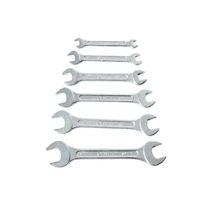 Eastman 6 Pcs Chrome Vanadium Steel Double Open Ended Jaw Spanner Set(KIT-03-60W)