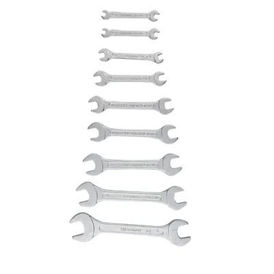 Eastman 9 Pcs Chrome Vanadium Steel Double Open Ended Jaw Spanner Set(KIT-03-90W)