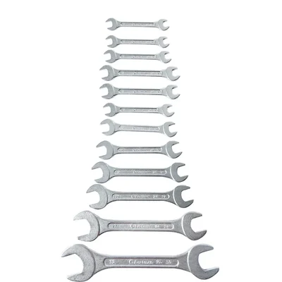 Eastman 12 Pcs Chrome Vanadium Steel Double Open Ended Jaw Spanner Set(KIT-03-121M)