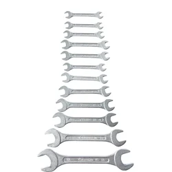 Eastman 12 Pcs Chrome Vanadium Steel Double Open Ended Jaw Spanner Set(KIT-03-121M)