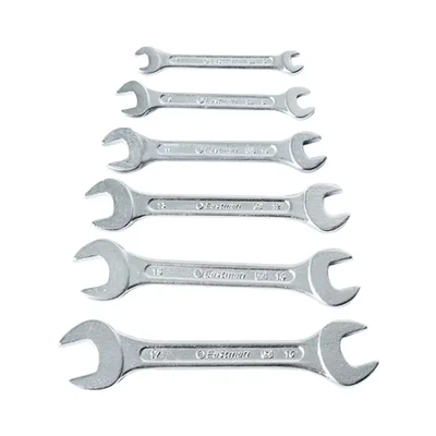 Eastman 6 Pcs Chrome Vanadium Steel Double Open Ended Jaw Spanner Set(KIT-03-60M)