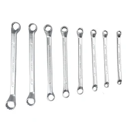 Eastman 8 Pcs Bi-Hexagonal Double Sided Box End Ring Spanners Set (KIT-07-80SD)