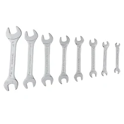 Eastman 8 Pcs Chrome Vanadium Steel Double Open Ended Jaw Spanner Set(KIT-03-80M)