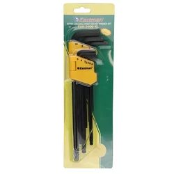 Eastman 9 Pcs Extra Long Pattern Ball Point Hex Allen Keys Set (EAK-2406-XL)