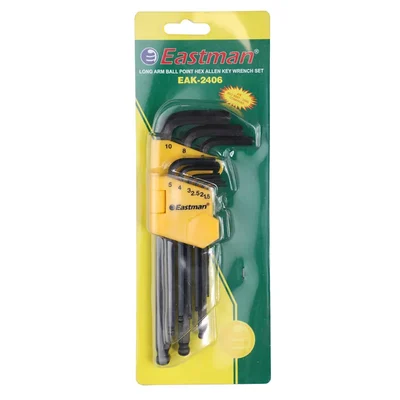 Eastman 9 Pcs Long Pattern Ball Point Allen Key Sets (EAK-2406)