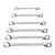 EASTMAN 6pc Bi-Hexagonal Shallow Offset Ring Spanner Set E-2007