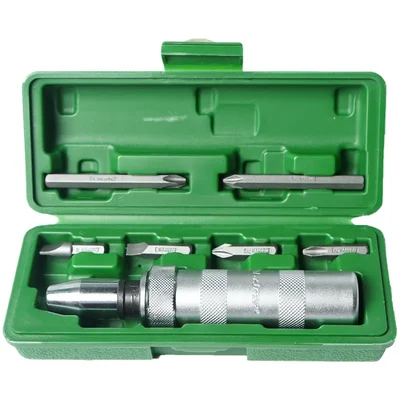 Eastman 6 Pcs 1/2 Inch Chrome Vanadium Steel Impact Driver Set with Carbon Steel Handle (EID-2500-02)