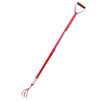 Global Nature Agro 3 Tine Hand Cultivator With 4.25 Feet Handle, For Weeding, Loosening Soil & Aeration, GNTPH402