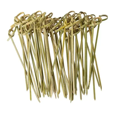 2000 Pcs, 6 Inch Bamboo Knot Picks for Serving Eco-Friendly Appetizers, Starters