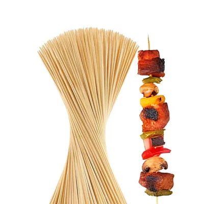 HORECA 700 Pcs, 4 Inch Wooden Bamboo Skewers Sticks, Perfect for Grilling, Roasting and Party Treats