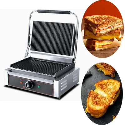 Electric Sandwich Griller with Both Grooved 2200W