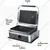Electric Sandwich Griller with Both Grooved 2200W