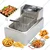 Commercial 4L Electric Deep Fryer 2000W, SS Body
