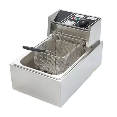 Commercial 4L Electric Deep Fryer 2000W, SS Body