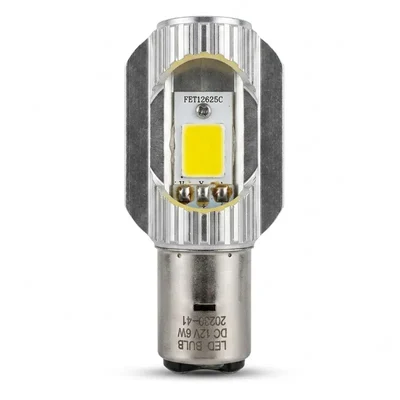 Premium Quality 12V 18W LED Scooter Headlight Bulb (2 Pcs) - High Brightness Night Visibility for EeVe Xeniaa 2.0 & 4U