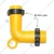 KSNM 5 pieces Elbow Connector / 40 mm Lock for Irrigation Purposes