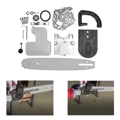 11.5 inch Electric Chainsaw Bracket Adapter (Spare Part) Set for Angle Grinder