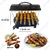 Electric Portable Barbeque Grill 1000W with 6 Skewers
