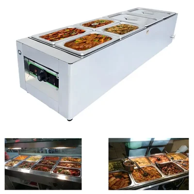 ADORMA BM 32, 2X8 and 4X4 Liter Electric Bain Marie, 1200 Watt (32 Liter) with 1 Year Warranty