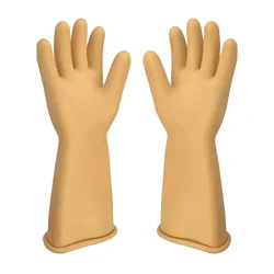 Premium Quality 33KV 7500V Working Potential Electrical Insulating Rubber Safety Gloves(Pack-1)
