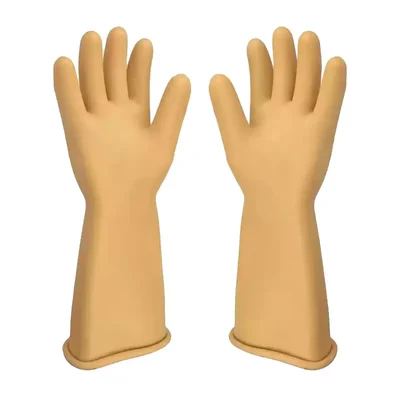 Premium Quality 33KV 7500V Working Potential Electrical Insulating Rubber Safety Gloves(Pack-1)